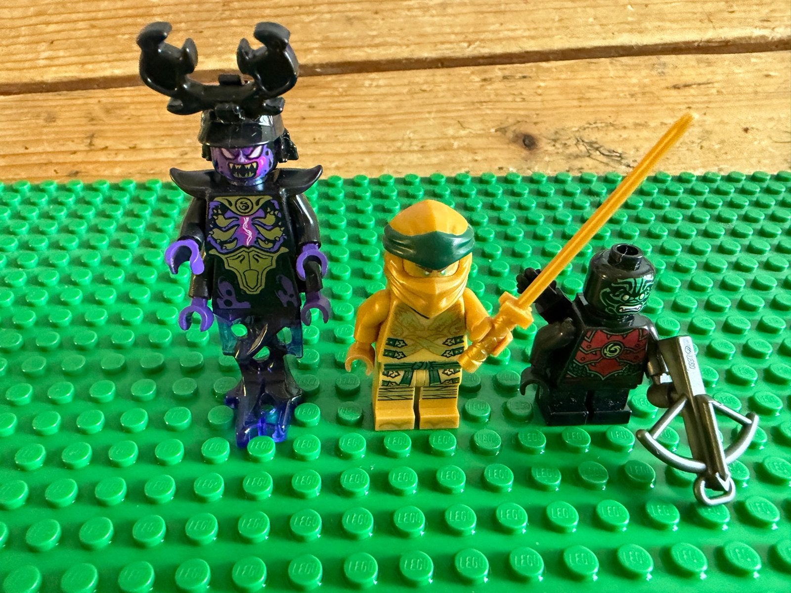 Lego Ninjago Minifiguren: Gouden Lloyd, Overlord & Nindroid, Lego, Ophalen of Verzenden, Zo goed als nieuw, Minifiguur