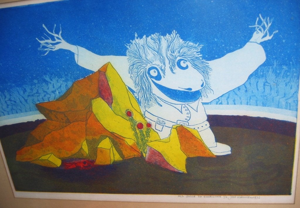 Als jullie zo doorgaan Joost Verkruisen Ets, Ophalen, 1950 - 1999