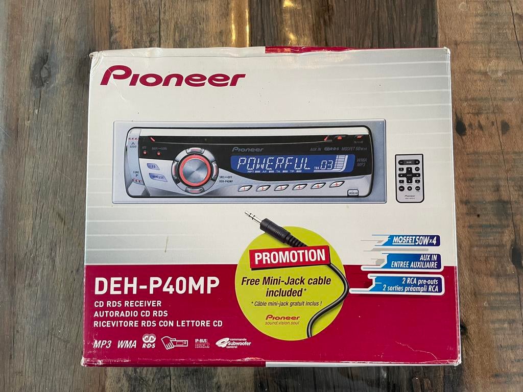 Pioneer DEH-P40MP in nieuwstaat in originele doos, Ophalen of Verzenden, Zo goed als nieuw