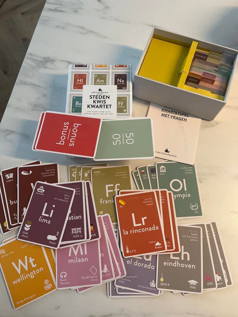 Steden Kwis Kwartet - Label of the Elements, Ophalen of Verzenden, Zo goed als nieuw, Overige typen