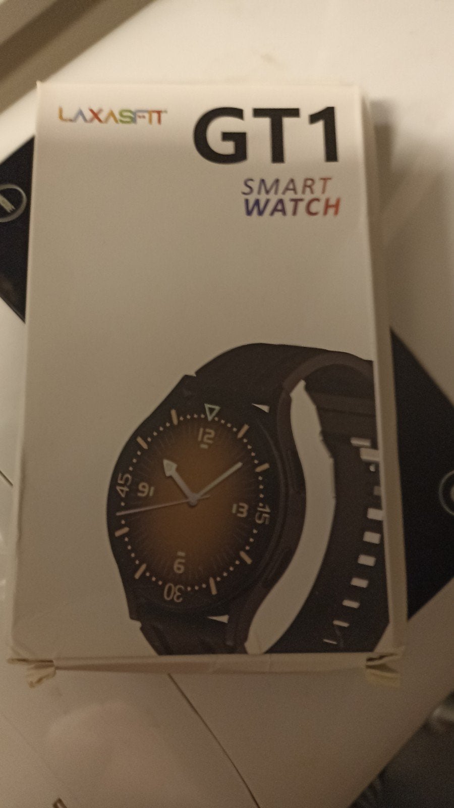 Laxasfit GT1 Smartwatch - Nieuw in doos, Sieraden, Tassen en Uiterlijk, Smartwatches, Zwart, Laxasfit, Nieuw, Ophalen of Verzenden