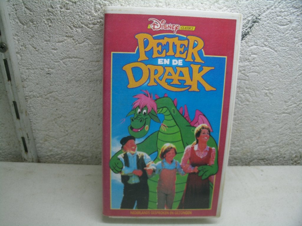 vhs 221a peter en de draak, Alle leeftijden, Ophalen of Verzenden, Gebruikt