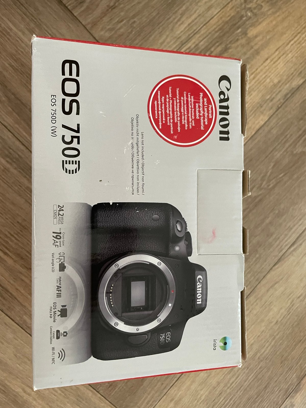 Canon EOS 750D tekoop met lens 75/300mm, Ophalen, Canon, Zo goed als nieuw, 24 megapixels