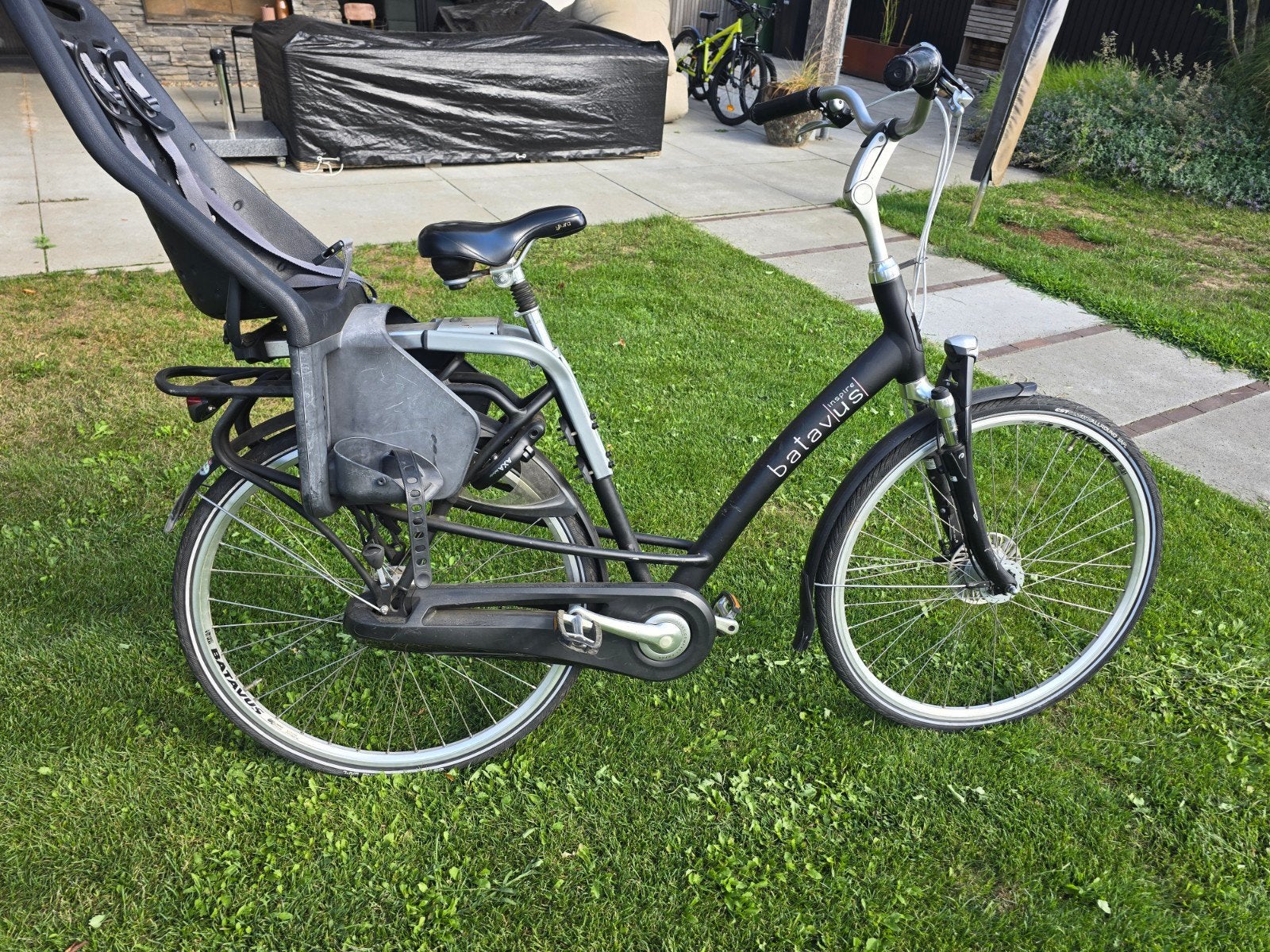 Batavus Inspire damesfiets met kinderzitje, Fietsen en Brommers, Ophalen