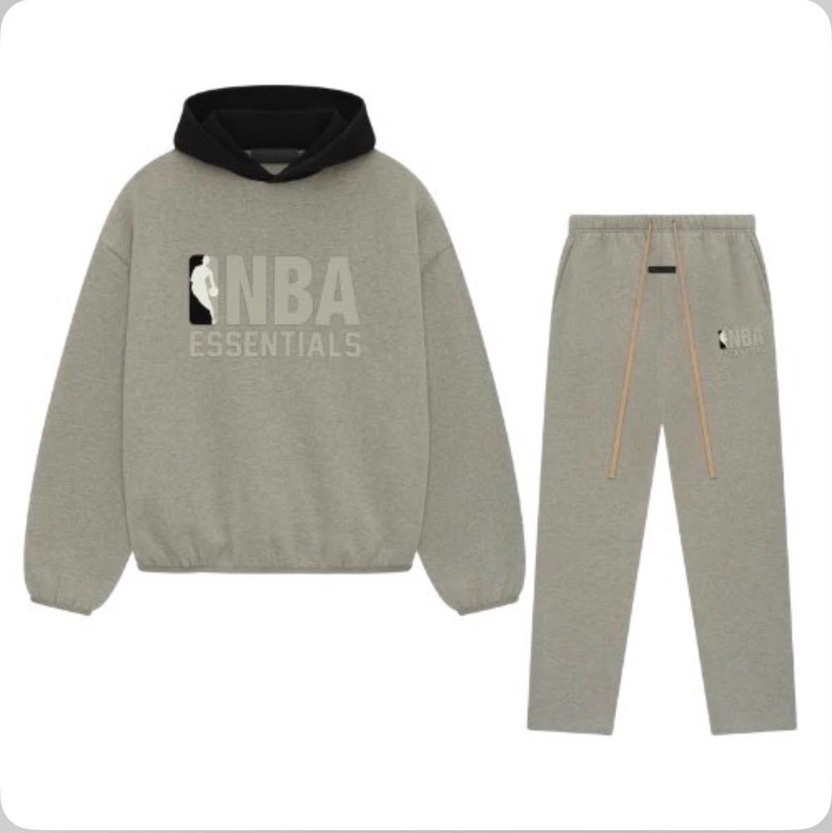 NBA Essentials Fear of God Hoodie & Joggingbroek Set, Nieuw, Overige maten, Ophalen of Verzenden, Grijs