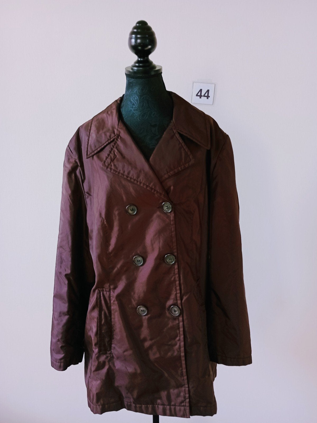 Trenchcoat. Tussenjas. Bruin. Maat 44, Ophalen of Verzenden, Zo goed als nieuw, Bruin, Jas of Mantel