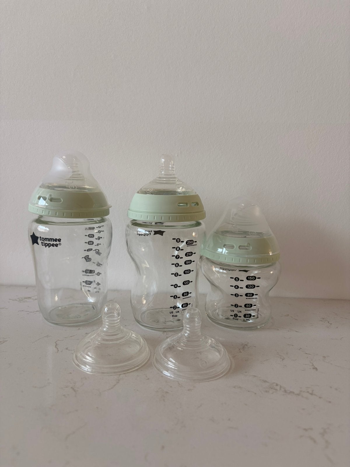 Nieuwe Tommee Tippee glazen flessenset, Ophalen of Verzenden, Zo goed als nieuw, Overige typen