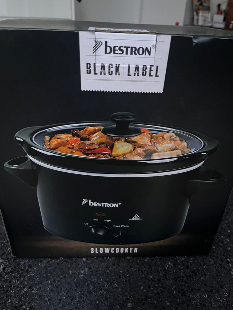 Bestron Black Label slowcooker nieuw on doos, Witgoed en Apparatuur, Slowcookers, Ophalen, Nieuw