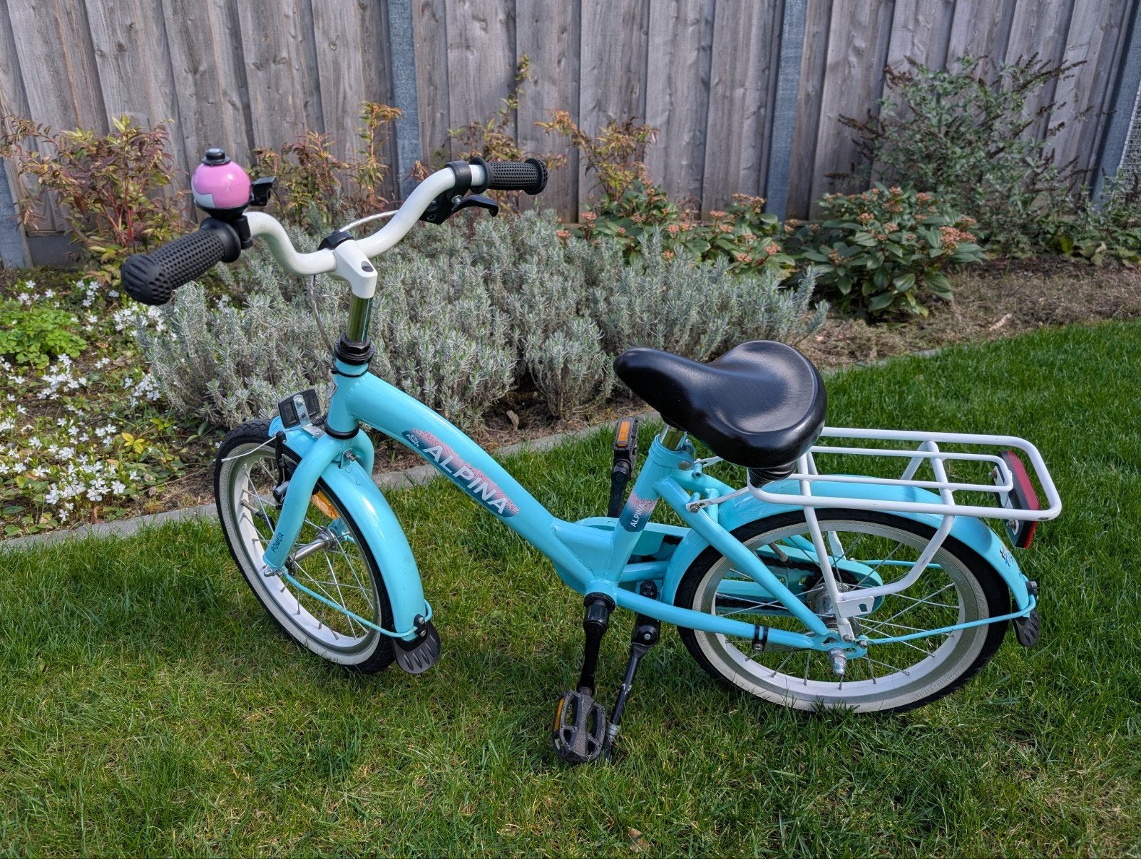 Alpina Girlpower kinderfiets, 16 inch, Ophalen, Terugtraprem, Alpina Girlpower, 16 tot 20 inch