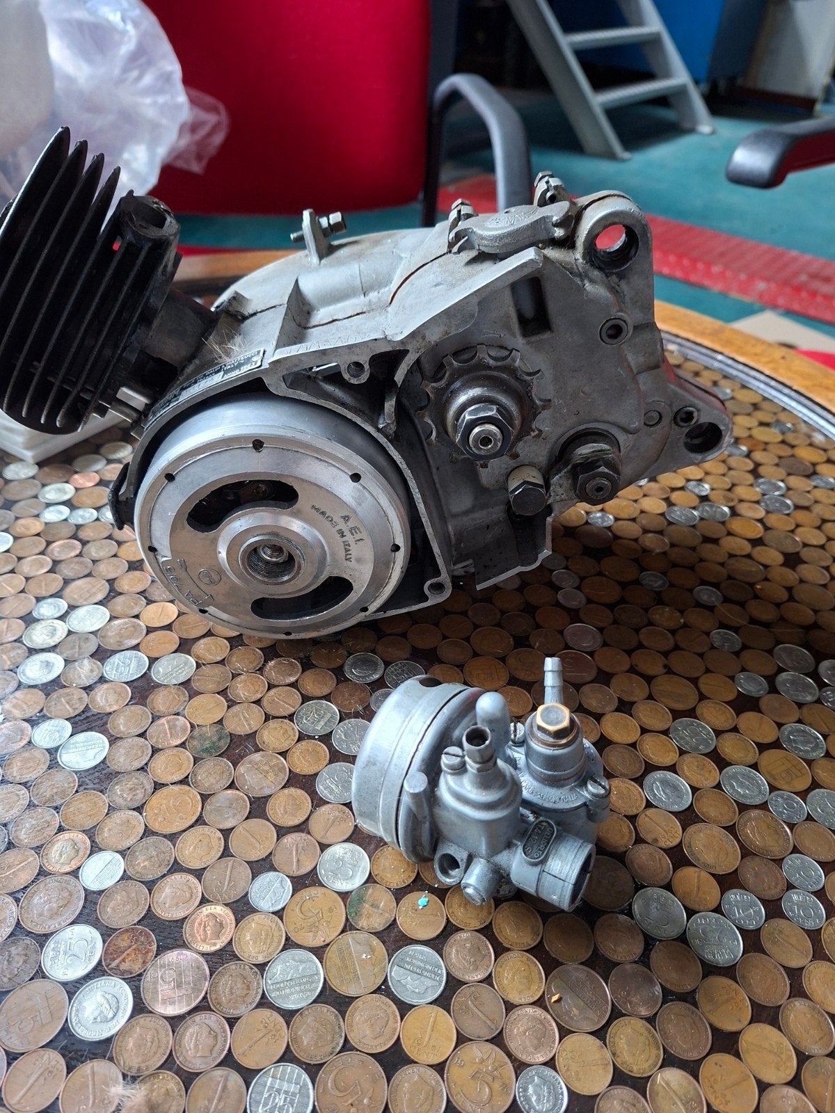Demm motorblokje met carburateur, cilinder en zuiger, Ophalen of Verzenden, Gebruikt, Blok, Demm