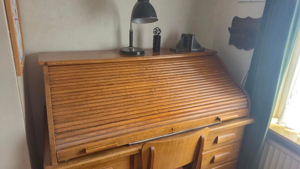 Secretaire met rolluik , buro, Ophalen of Verzenden, Gebruikt, 25 tot 50 cm, 50 tot 100 cm