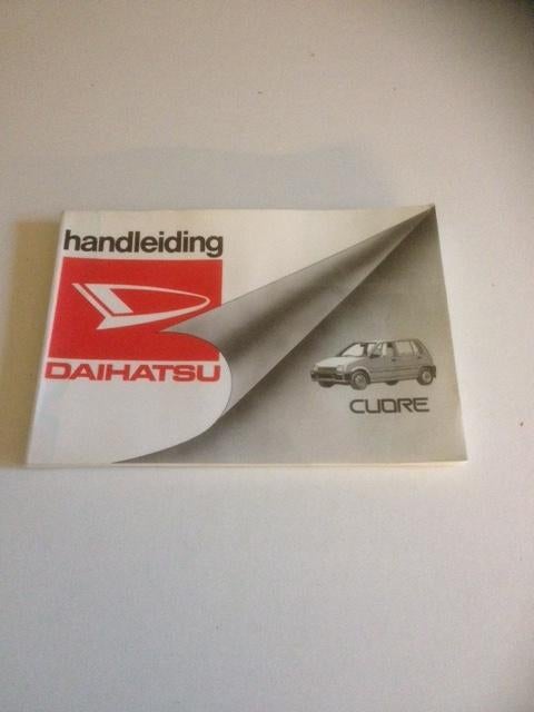 Handleiding/Instructieboekje    Daihatsu Cuore   1990     NL, Auto diversen, Handleidingen en Instructieboekjes, Verzenden