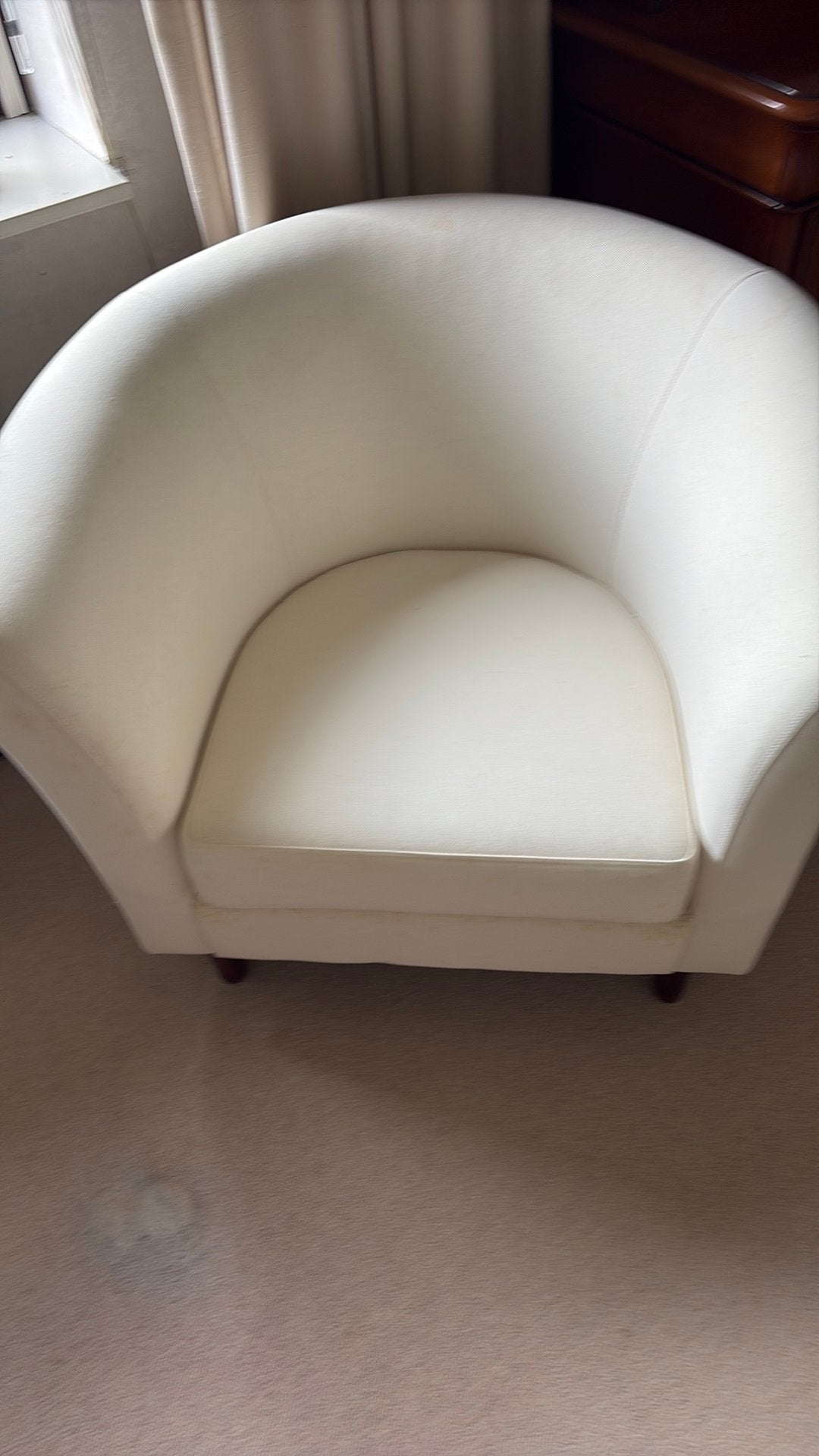 Witte stoeltjes, Huis en Inrichting, Ophalen of Verzenden, Gebruikt, 50 tot 75 cm