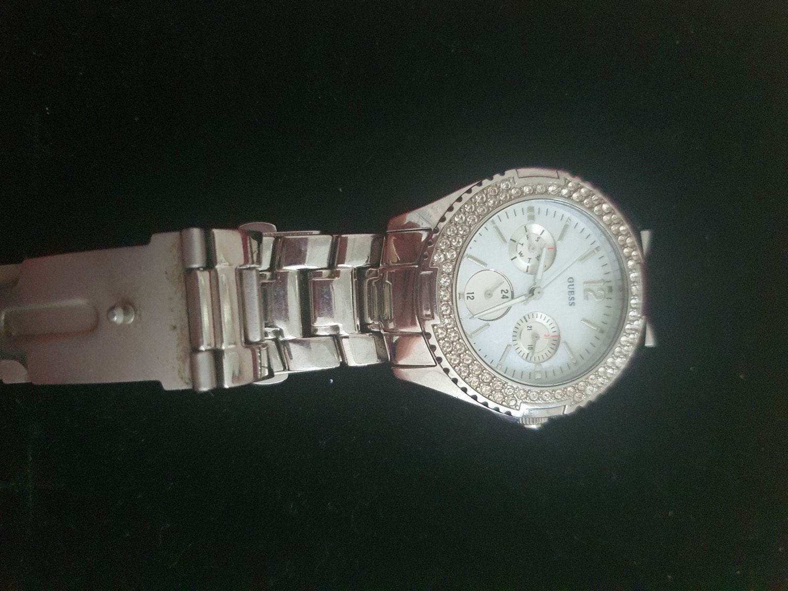 Guess horloge met strass steentjes, Ophalen of Verzenden