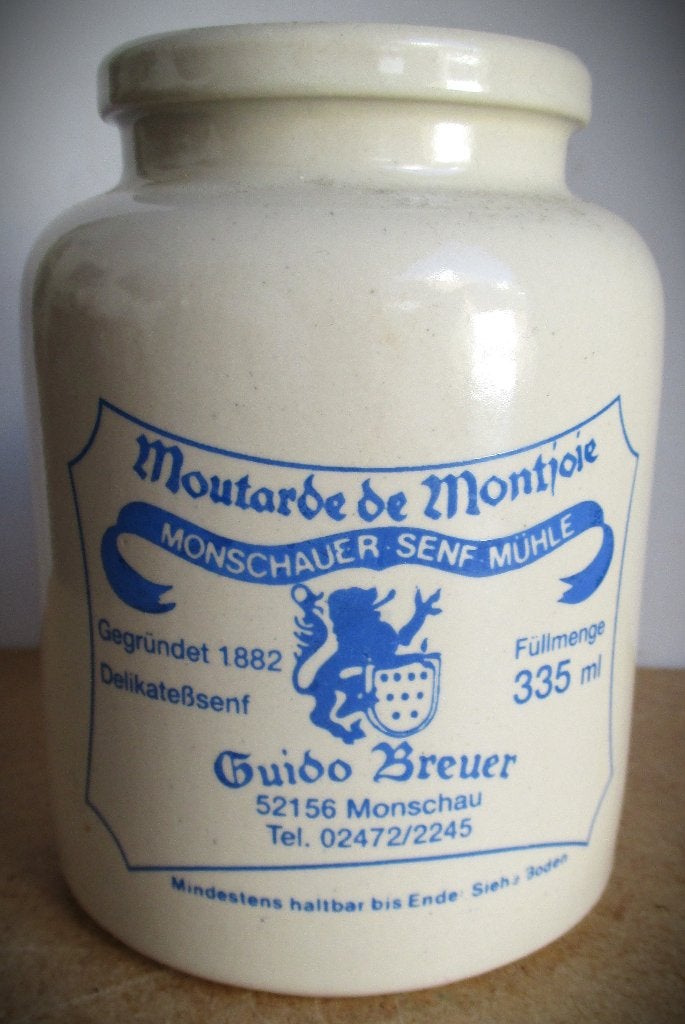 Mosterdpot~Antiek Duits Monschauer Senf Mühle~Mosterd Pot, Ophalen of Verzenden