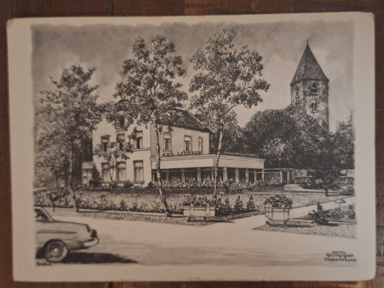 Leusden - Hotel Cafe Restaurant "Oud Leusden", Ophalen of Verzenden, Ongelopen, Utrecht