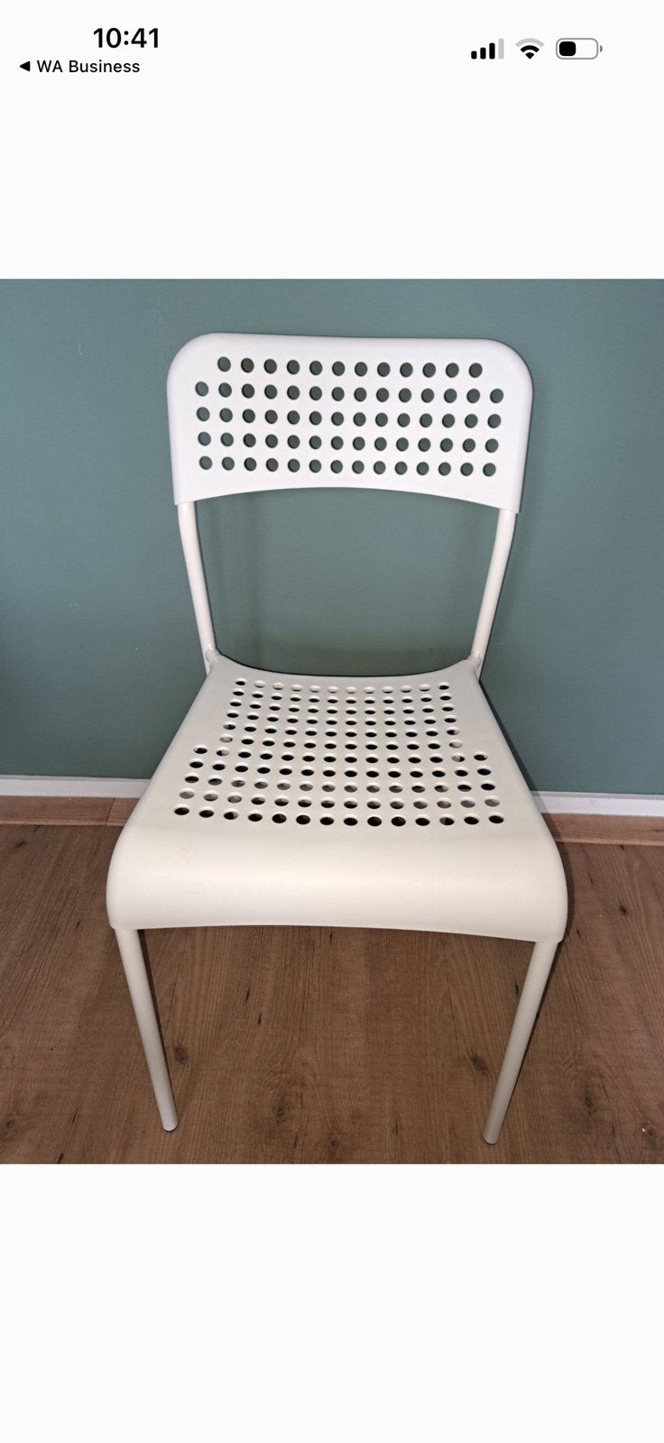 6 Ikea metal chairs, Tuin en Terras, Tuinstoelen, Ophalen, Zo goed als nieuw