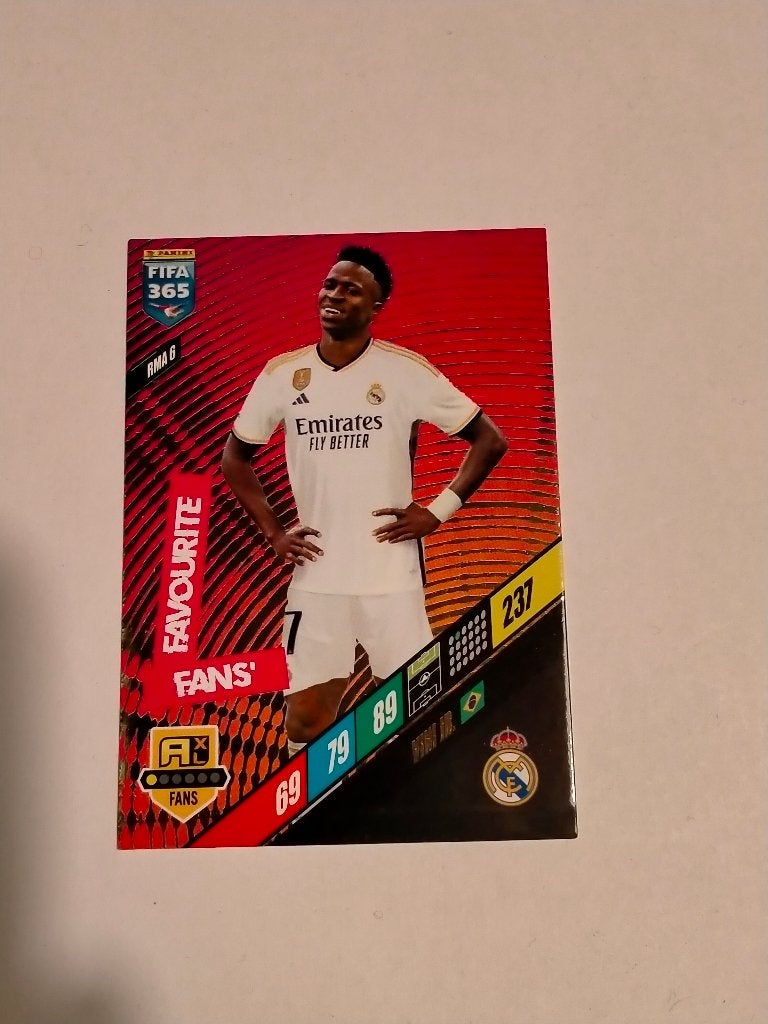 Fifa365 Fifa 365 2024 Adrenalyn voetbal Vini jr. Panini Fans, Ophalen of Verzenden, Gebruikt