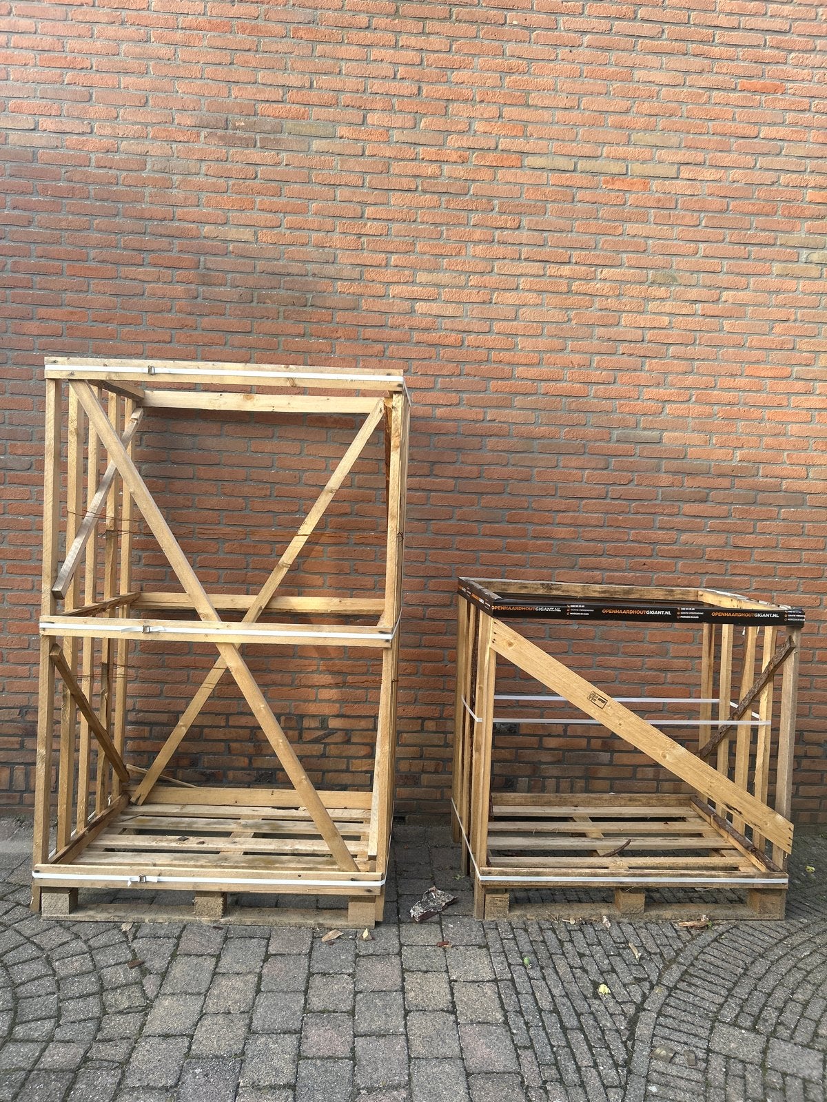 Houten Pallet Kisten - Ideaal voor opslag of decoratie, Doe-het-zelf en Verbouw, Ophalen, Gebruikt, 100 cm of meer, 60 cm of meer