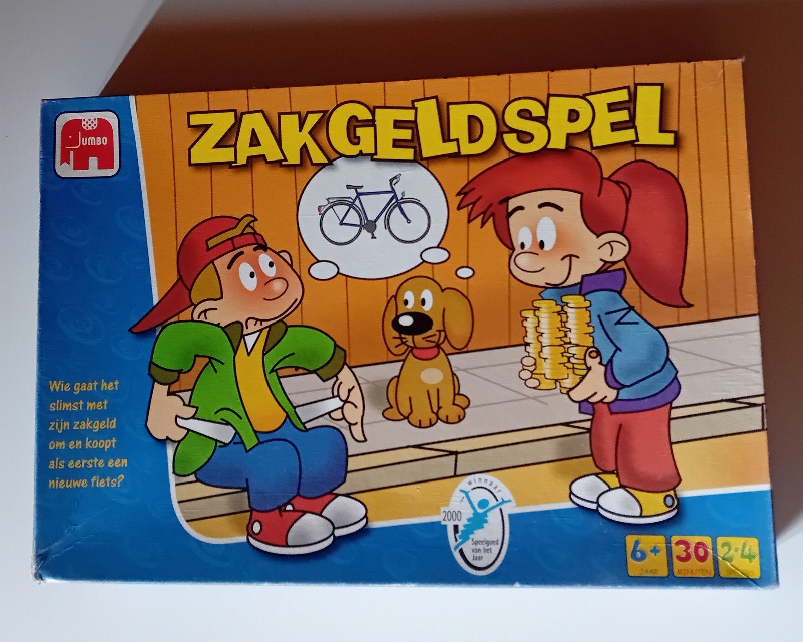Zakgeldspel oude versie, Drie of vier spelers, Ophalen of Verzenden, Gebruikt, Jumbo