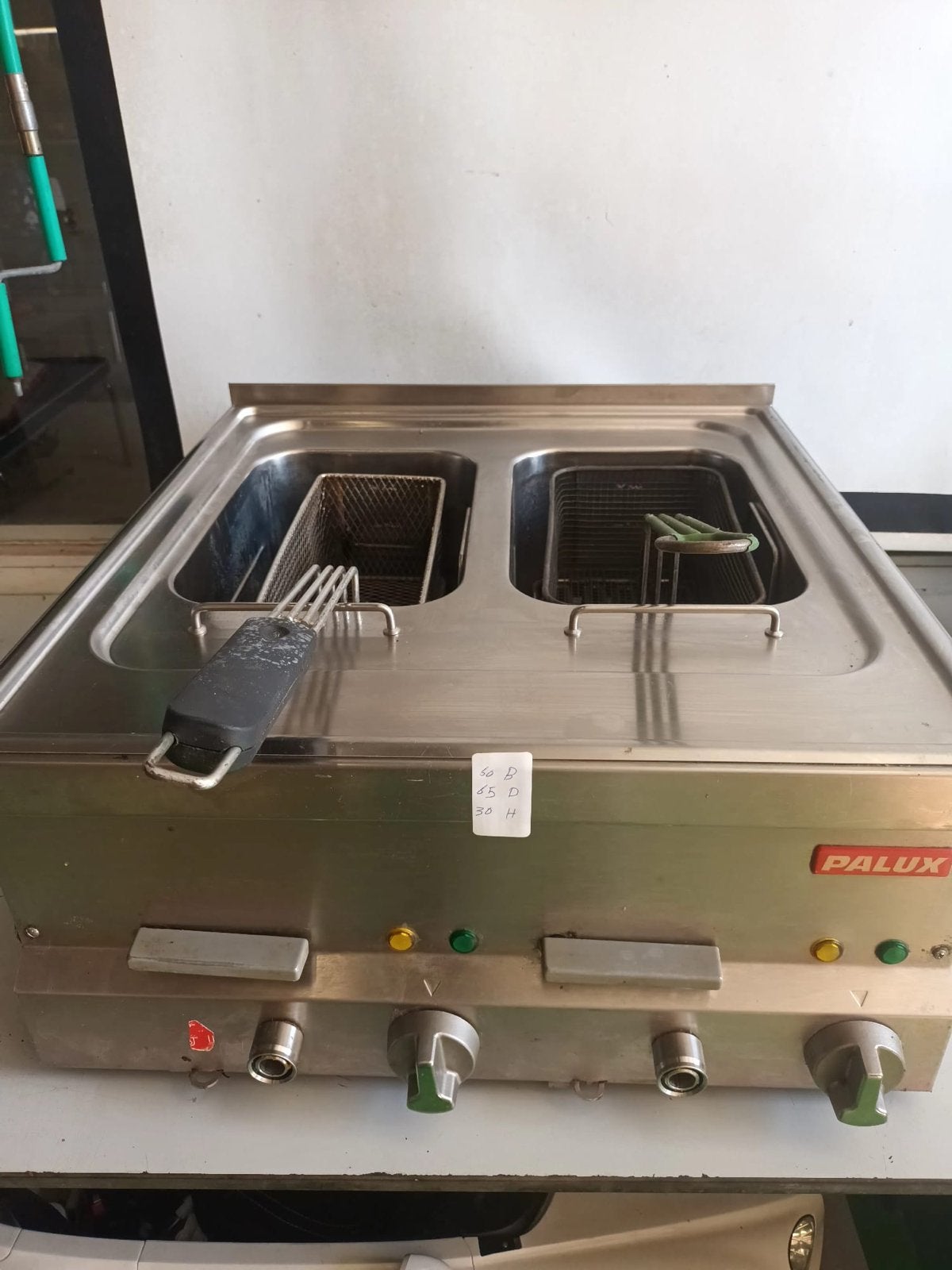 Palux Duo-Friteuse J5100 - Professionele Frituurpan horeca, 4 liter of meer, Ophalen, Gebruikt, Duo-friteuse
