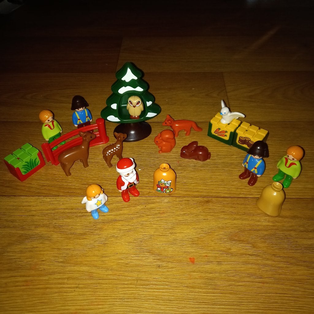 1 2 3 Playmobil kerst., Ophalen of Verzenden, Zo goed als nieuw
