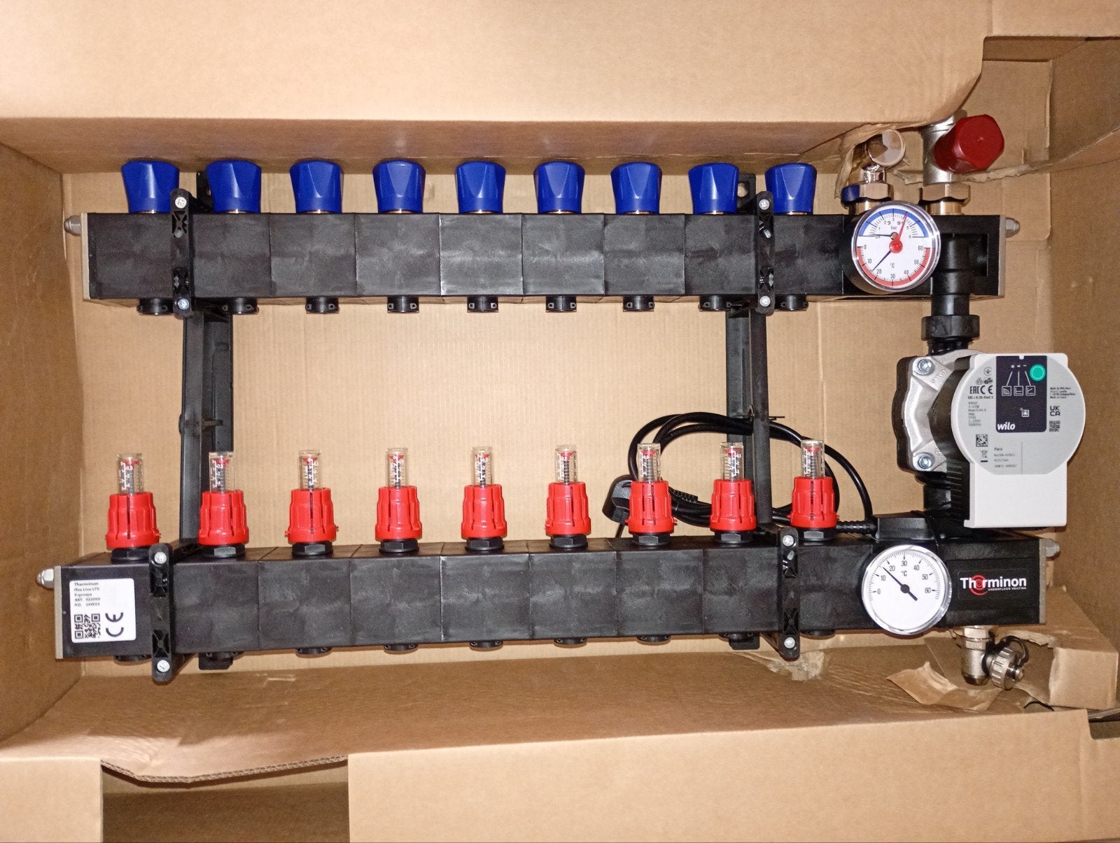 Therminon Flex Line LTV Verdeler 9-groeps met Pomp, Ophalen of Verzenden, Nieuw