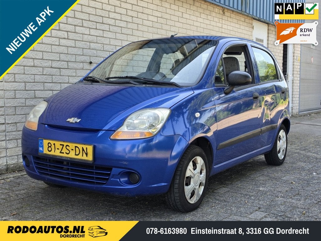 Chevrolet Matiz 0.8 Spirit 5D Elektr. Pakket Nw APK ✅, Auto's, Gebruikt, 200 kg, Matiz, Blauw
