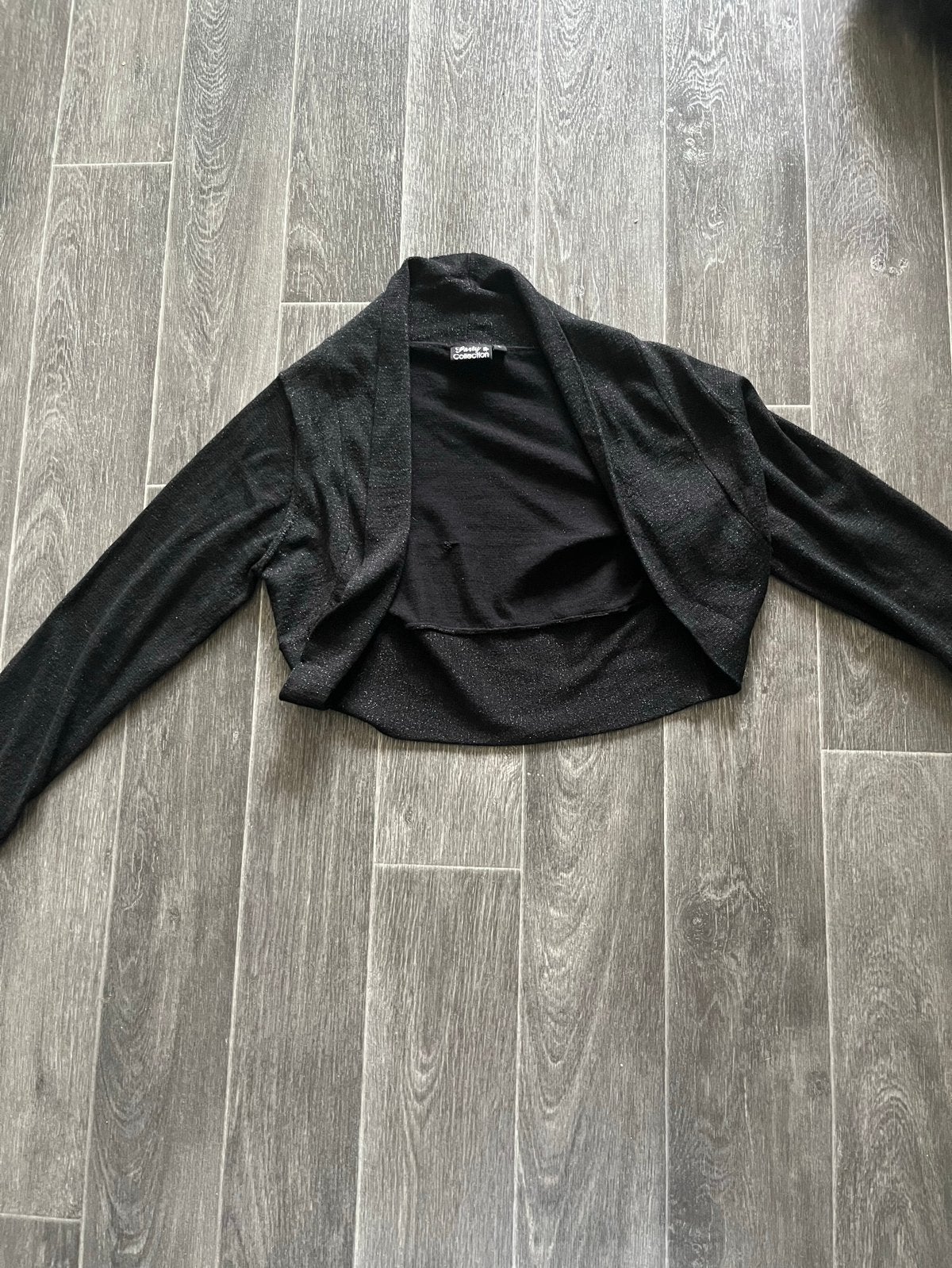 Zwart glitter Bolero Vestje Maat M, Ophalen of Verzenden, Zo goed als nieuw, Maat 38/40 (M), Zwart