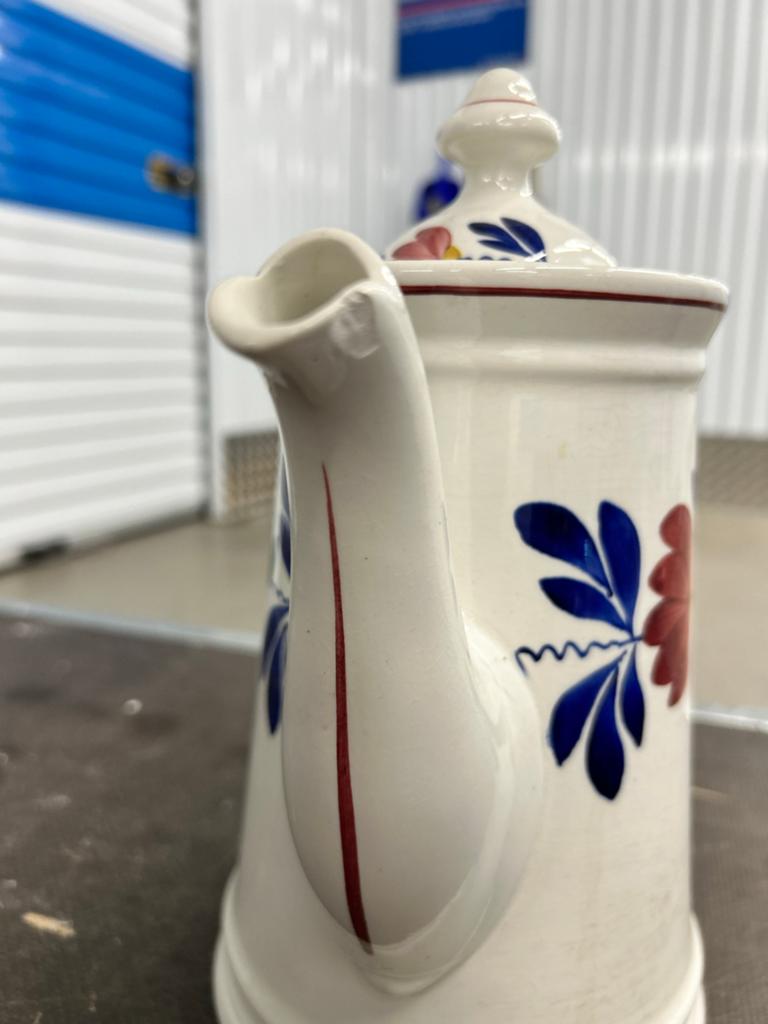 Antieke Boerenbont koffiepot met 1 ring, Ophalen of Verzenden