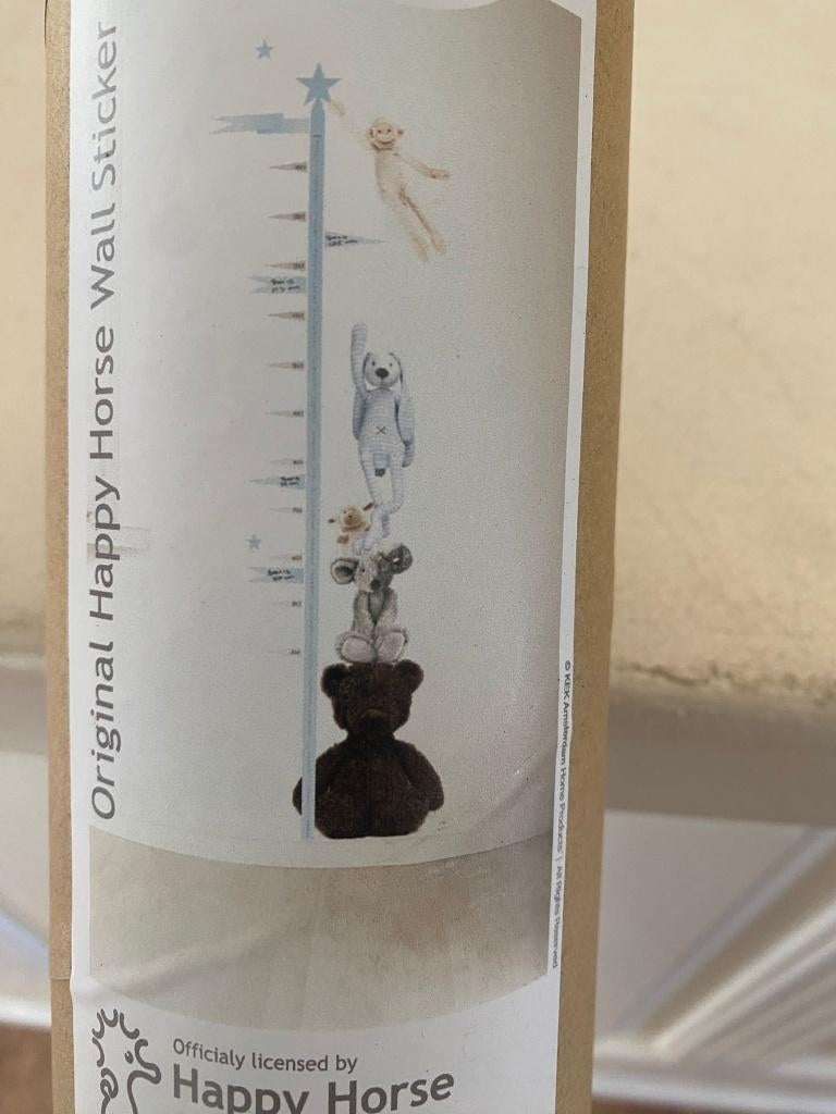 Muursticker groeimeter - Happy Horse, Ophalen of Verzenden, Nieuw, Wanddecoratie