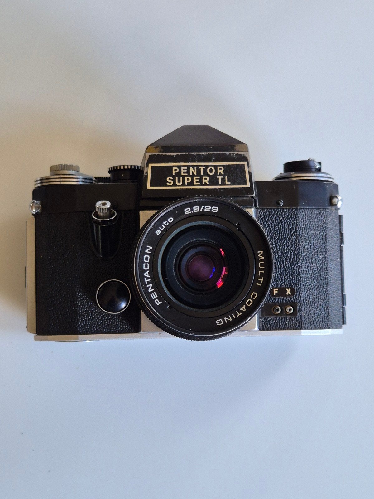 Pentor Super TL Spiegelreflexcamera met Pentacon 2.8/29 lens, Gebruikt, Spiegelreflex, Onbekend, Ophalen of Verzenden