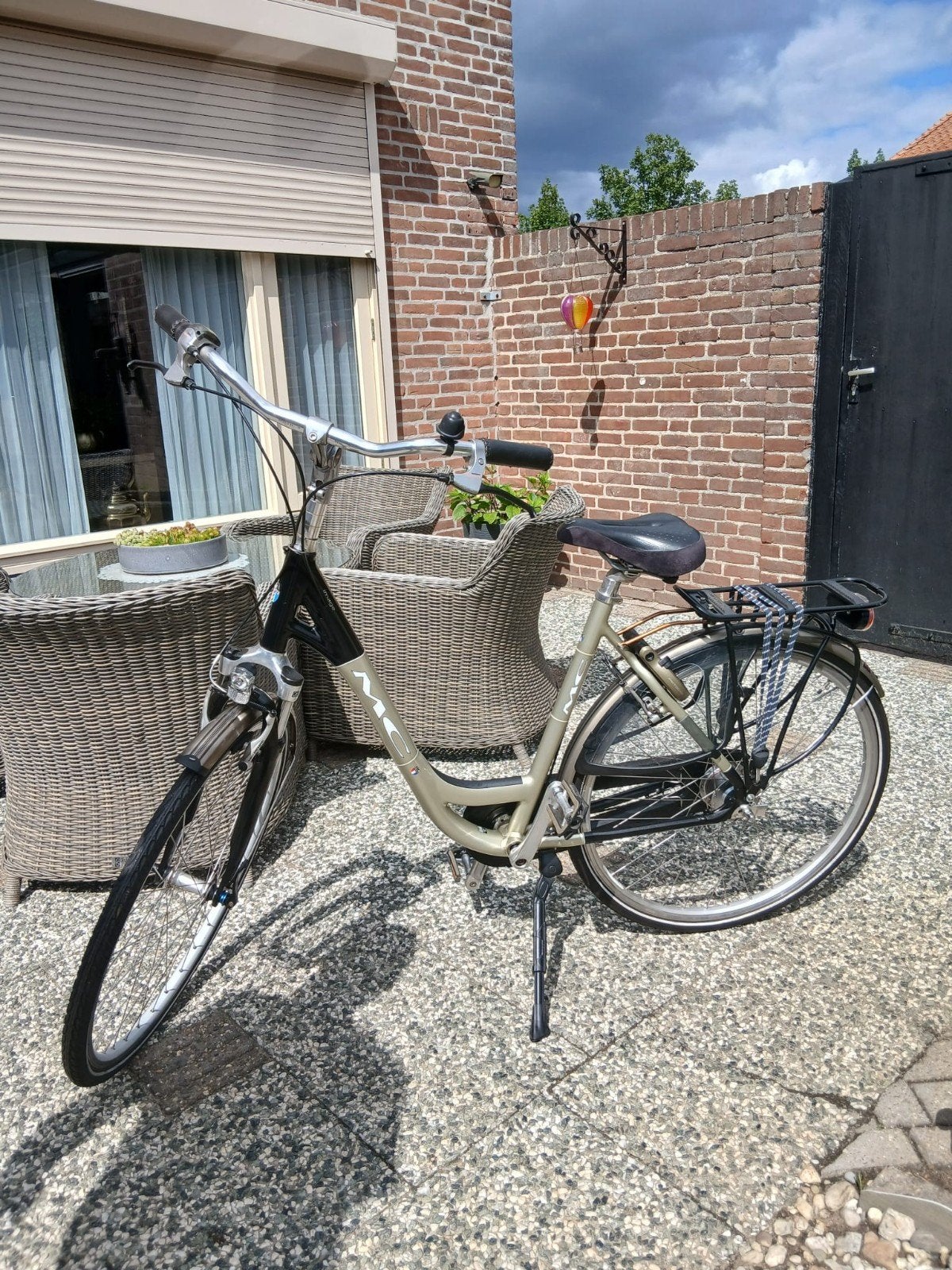 Zo goed als nieuwe damesfiets, 8 versnellingen, frame 57 cm, Velgrem, Versnellingen, 56 cm of meer, Zo goed als nieuw