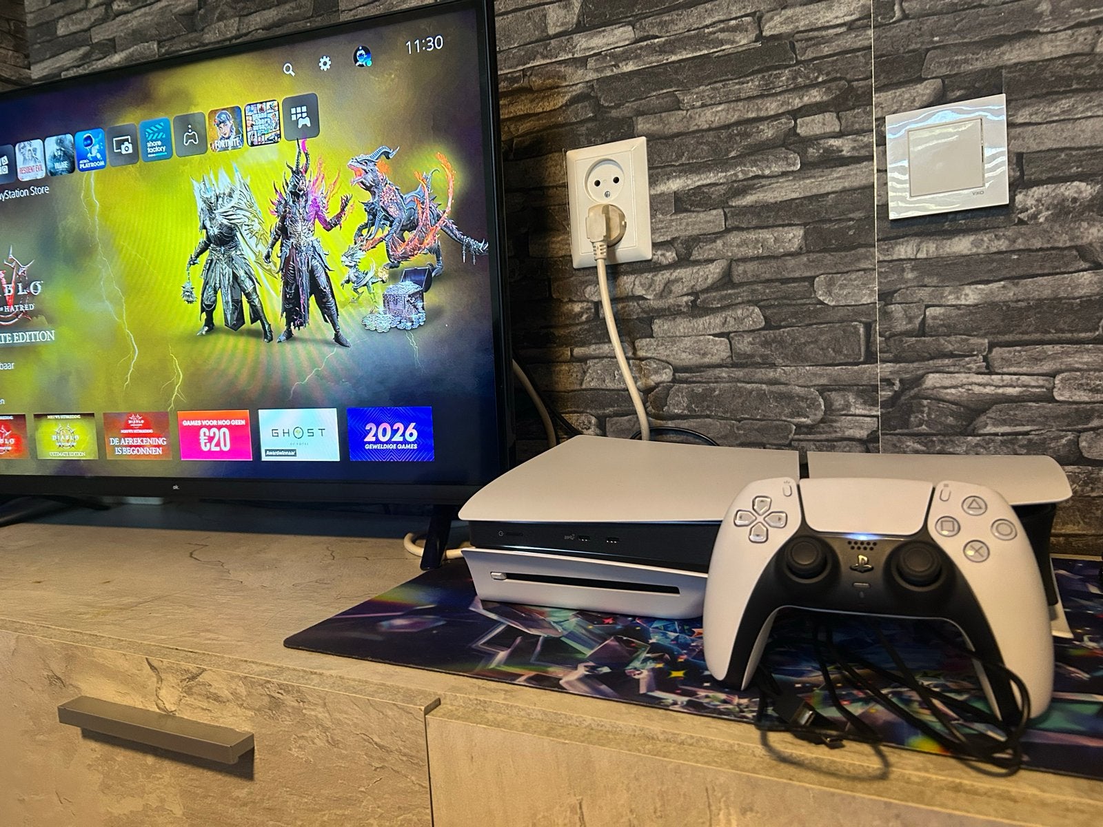PlayStation 5 Disc Versie met Controller en Games, Ophalen of Verzenden, Nieuw, Playstation 5