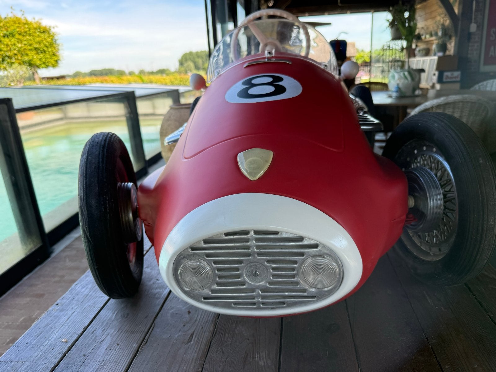 Vintage Trapauto's en Vespa Loopfiets - Ferrari, Lotus, Torc