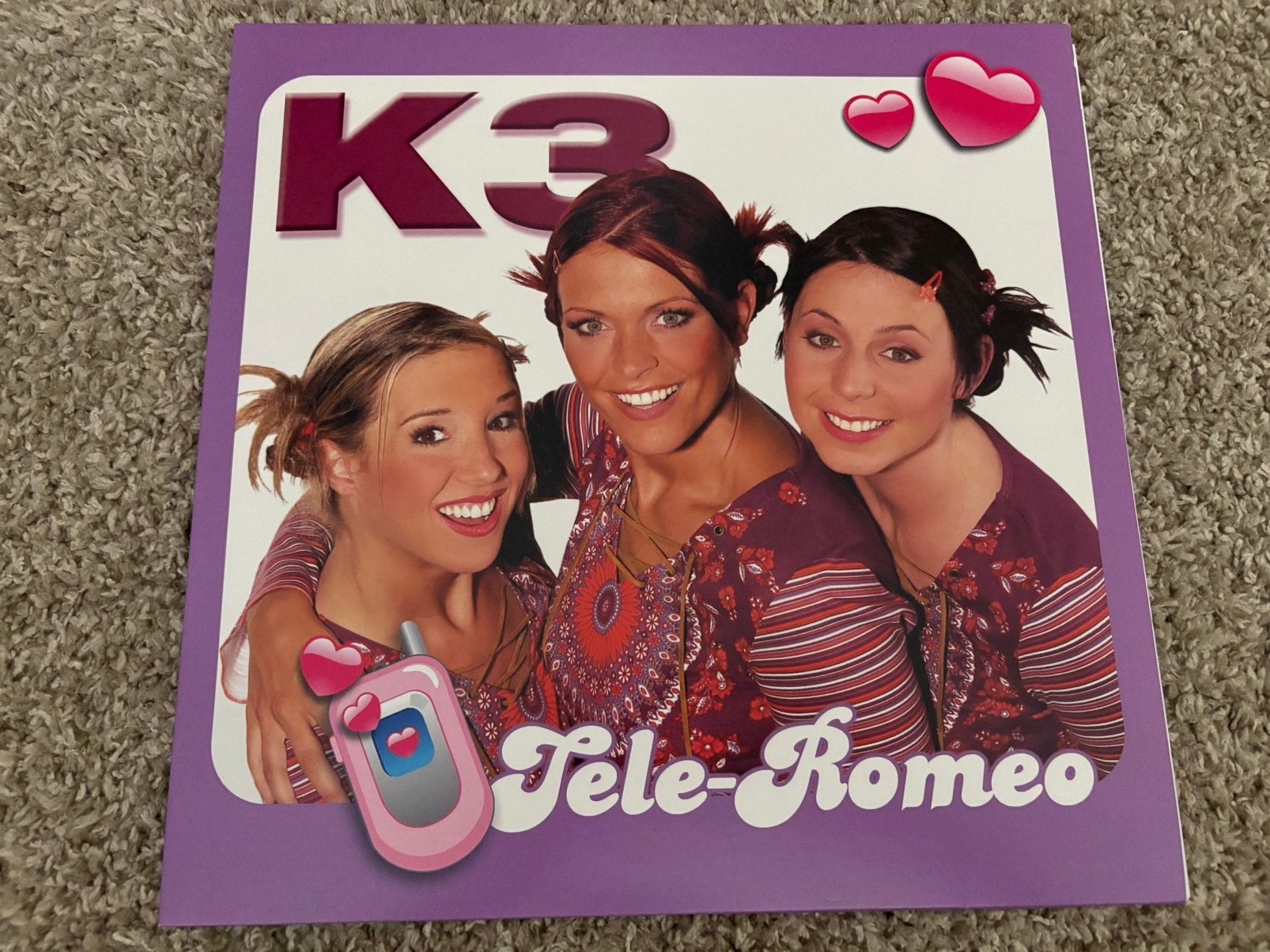 K3 teleromeo LP Vinyl PAARS, Ophalen, Zo goed als nieuw, LP