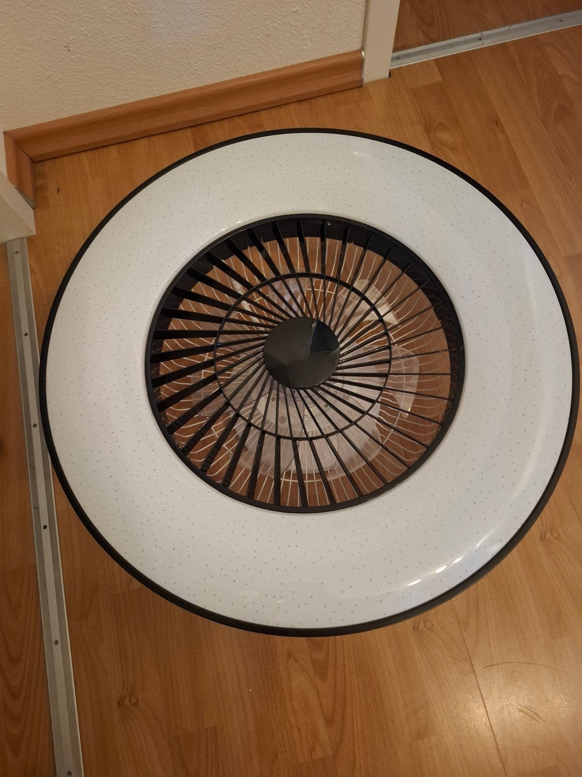 Qazqa Plafondventilator met Lamp en Afstandsbediening, Qazqa, Ophalen of Verzenden, Zo goed als nieuw, Wit