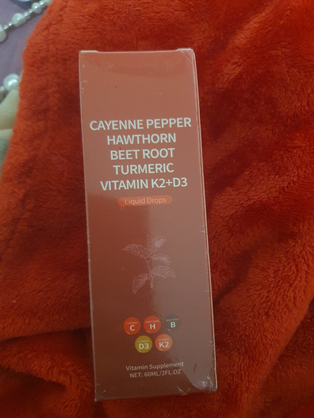 Cayenne Peper Hawthorn Rode Biet Kurkuma Vitamine K2+D3, Verzenden, Nieuw, Poeder of Drank