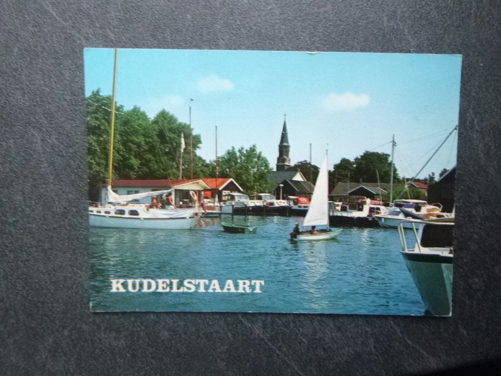 Kudelstaart, boten/kerk, Verzenden, 1980 tot heden, Ongelopen, Noord-Brabant