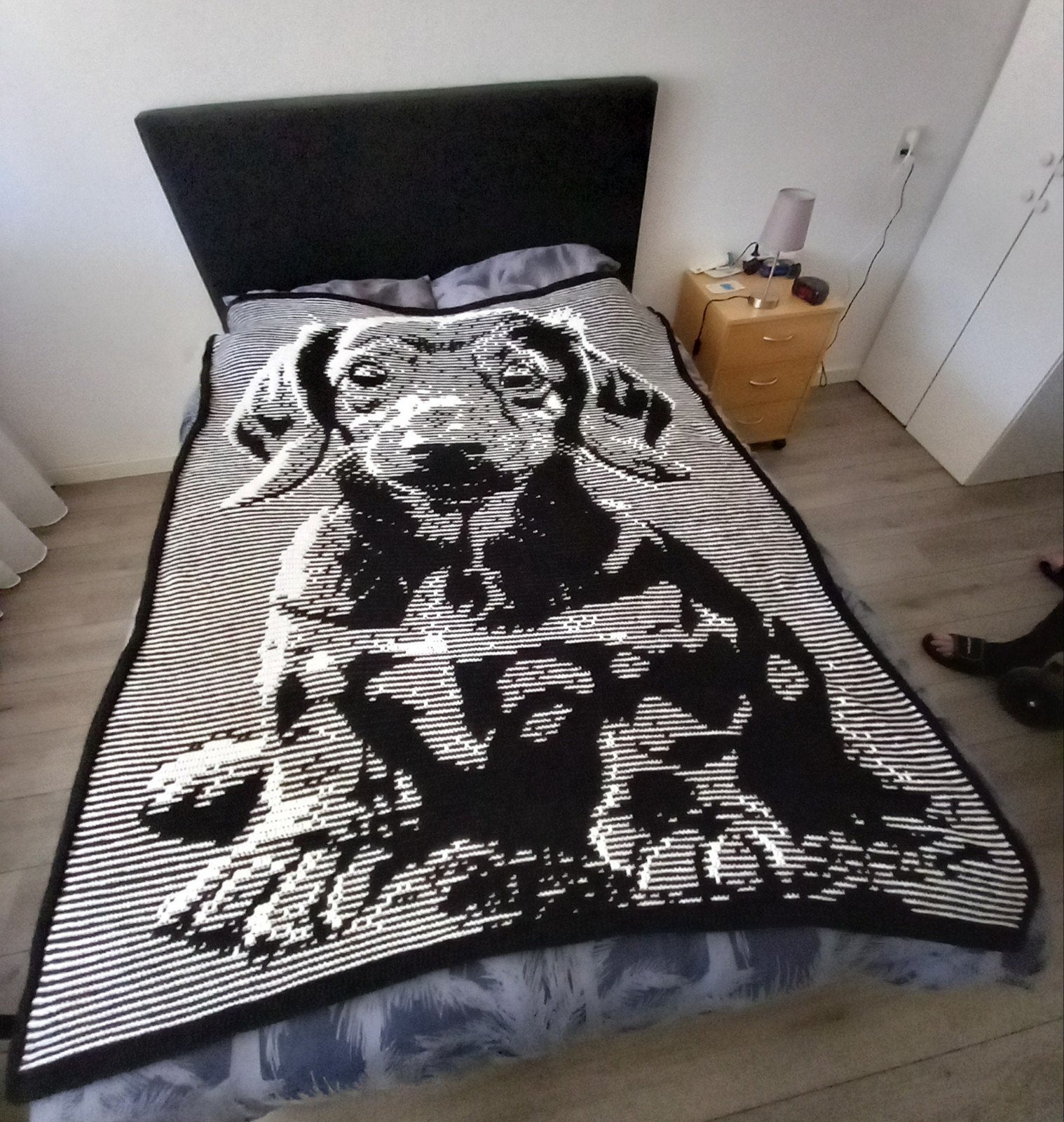 Gehaakte deken hond, Ophalen of Verzenden, Nieuw, Haken, Overige typen