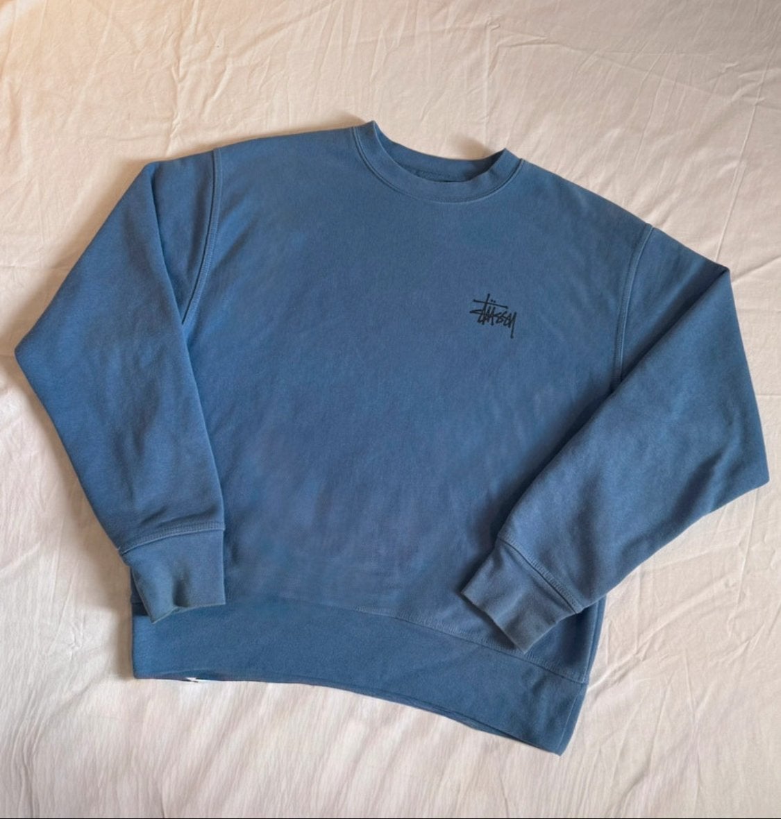 Stüssy Crewneck Sweater, Ophalen of Verzenden, Zo goed als nieuw, Blauw