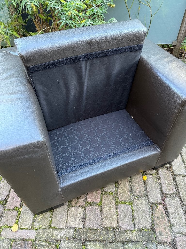 Wittmann Paolo Piva Camin fauteuil donkerbruin, Rustiek Chique Loungen Klassiek Modern Tijdloos, 75 tot 100 cm, Zo goed als nieuw