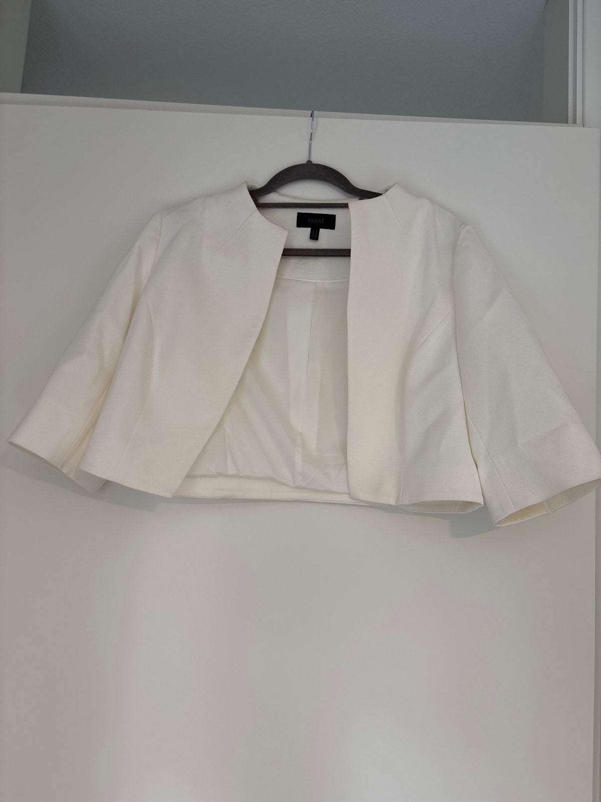 Coast Bolero Jasje Wit Maat 42/44 (L) , size UK-18, Kleding | Dames, Wit, Maat 42/44 (L), Ophalen of Verzenden, Zo goed als nieuw