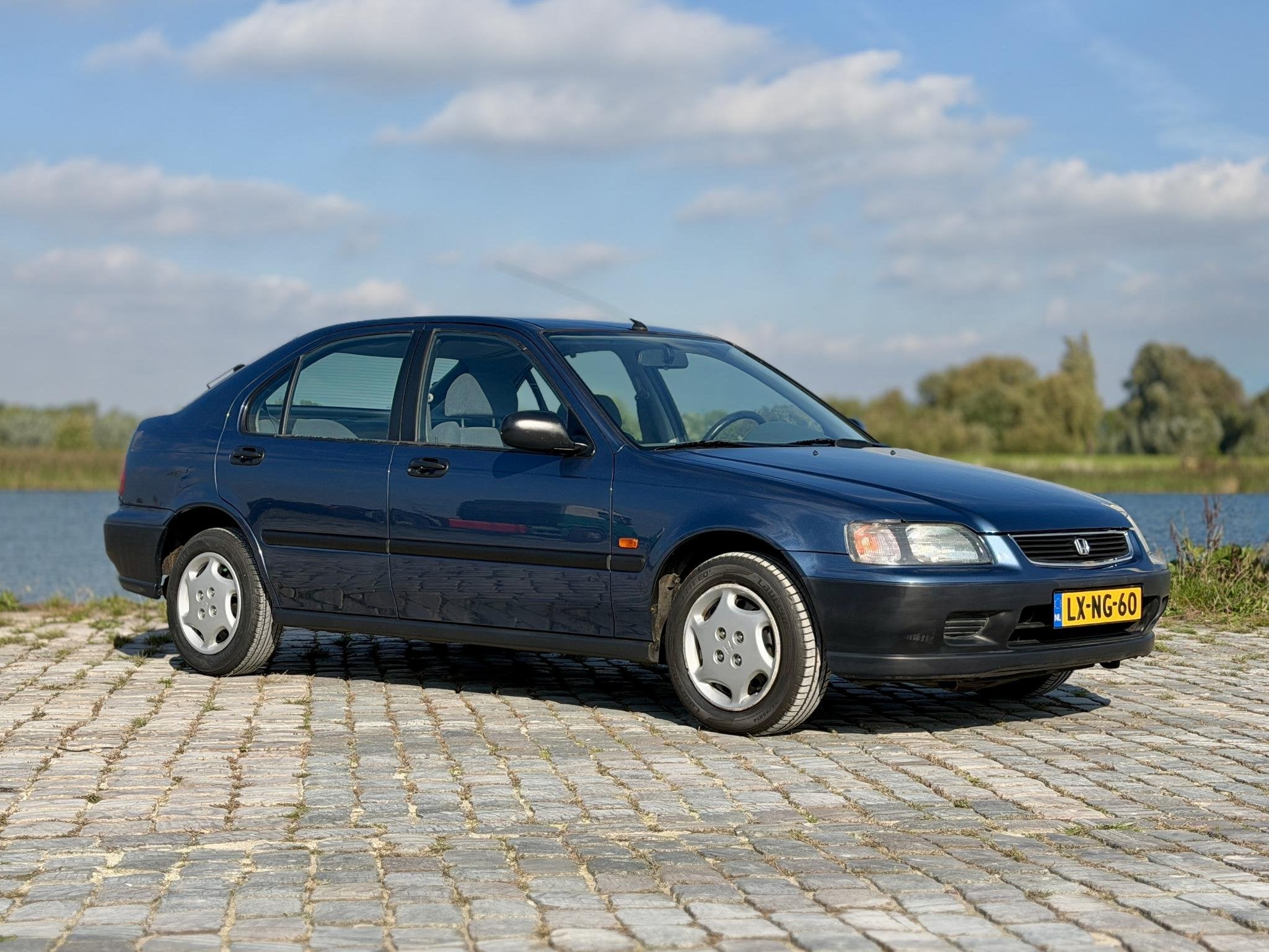 Honda Civic 1.4i *78.000* Automaat|1e Eigenaar|Elek. Ramen, Auto's, Stof, 4 cilinders, 1396 cc, Blauw