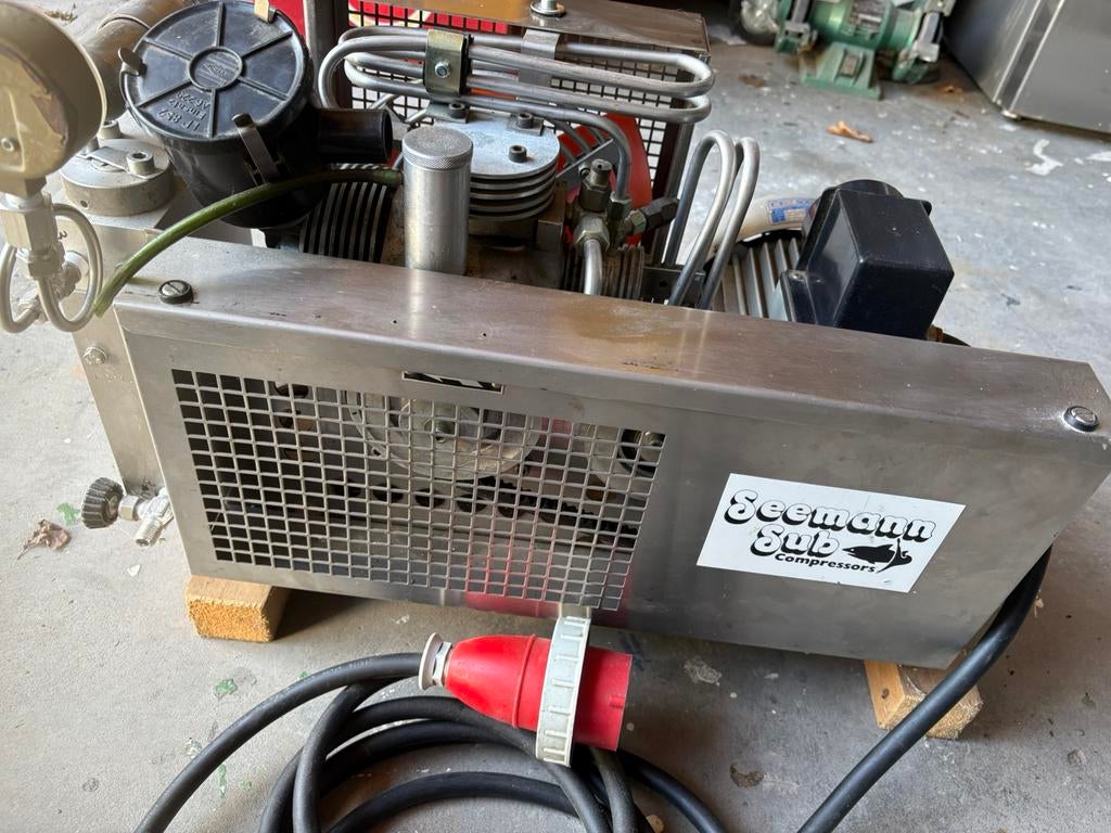 Seamann duikcompressor, Ophalen, Gebruikt, Duikfles