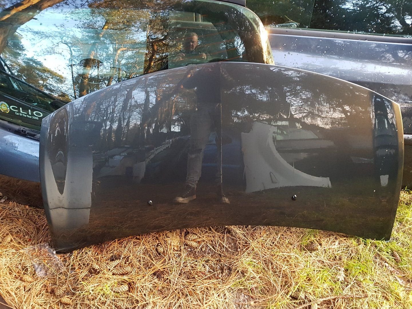 RENAULT CLIO 3 MOTORKAP KLEURCODE SAN 913, Auto-onderdelen, Gebruikt, -, -, Ophalen of Verzenden