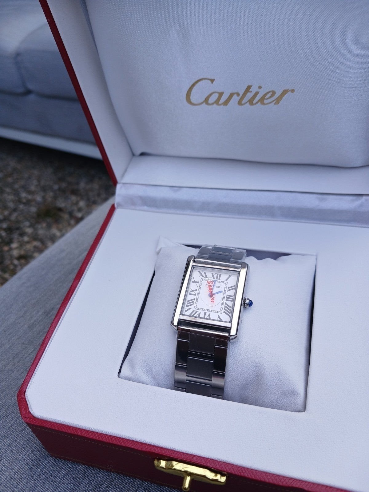 Cartier Tank Solo Horloge nieuw, Overige merken, Staal, Staal, Polshorloge