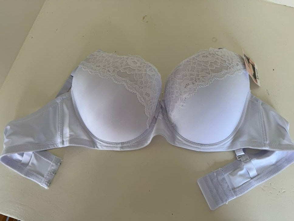 Ancona Lingerie BH - Maat 90F - Wit met kant, Ophalen of Verzenden, Wit, BH