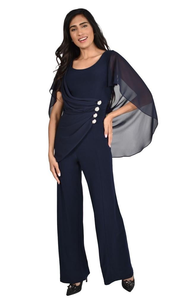 Jumpsuit mt 46 - Frank Lyman donkerblauw, Kleding | Dames, Blauw, Maat 46/48 (XL) of groter, Ophalen of Verzenden, Zo goed als nieuw
