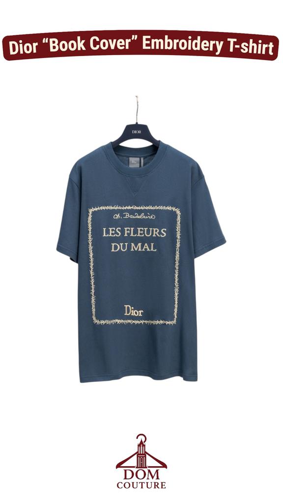 Dior “Book Cover” T-shirt cotton embroidery maat XS S M L XL, Ophalen of Verzenden